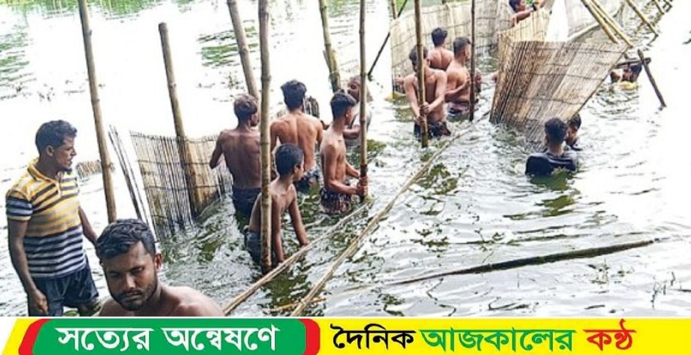 কোটালীপাড়ায় দখলকৃত কুমলিয়া খাল দখল মুক্ত করেছে উপজেলা প্রশাসন