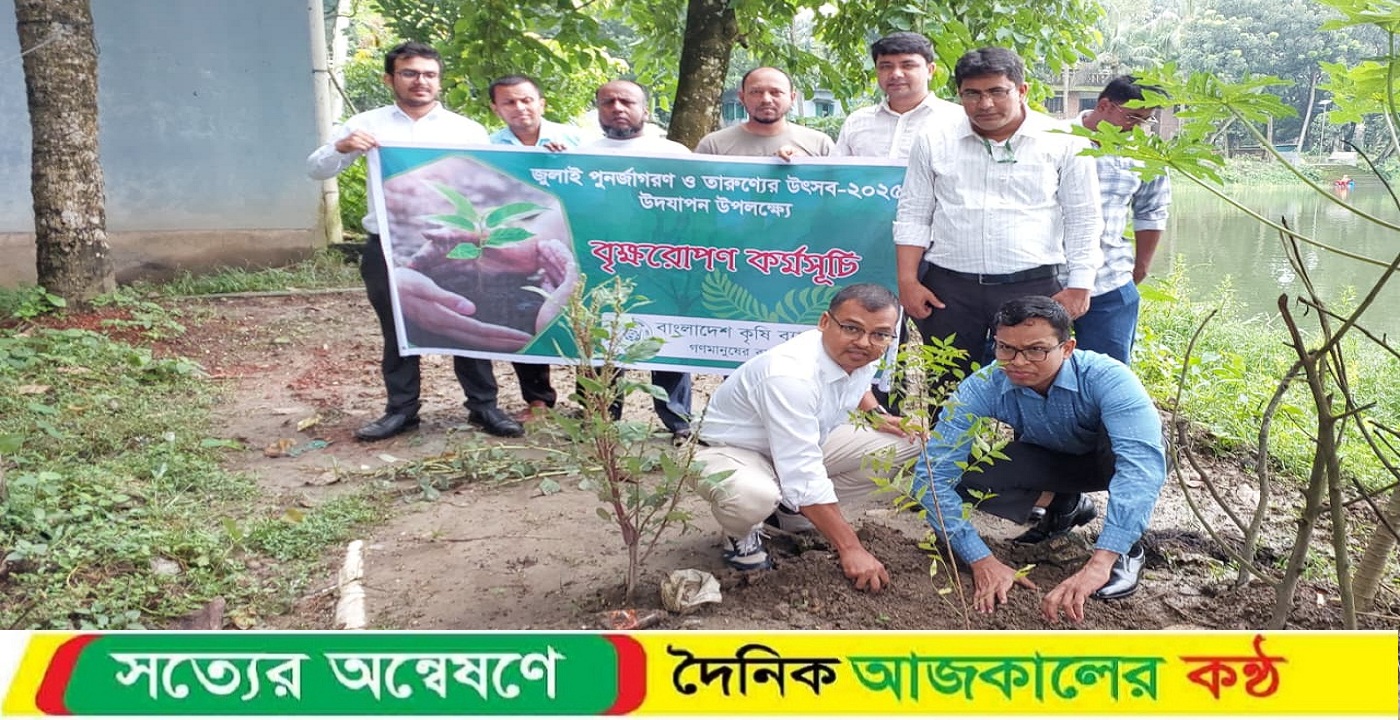 মুরাদনগরে কৃষি ব্যাংকের বৃক্ষরোপন কর্মসূচি পালন