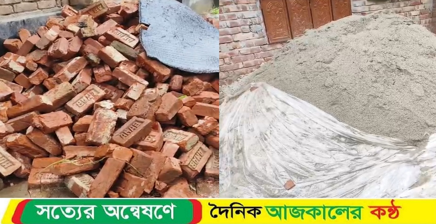 কালীগঞ্জে নিন্মমানের সামগ্রী দিয়ে রাস্তা নির্মাণ : ইট বালি বাড়িতে নিয়ে যাওয়ার অভিযোগ ইউপি সদস্যের বিরুদ্ধে