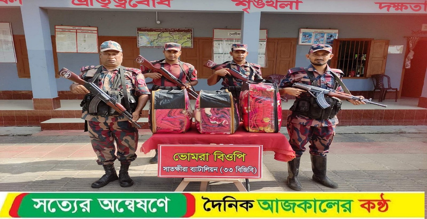 বিশেষ অভিযান পরিচালনা করে প্রায় নয় লক্ষ টাকার ভারতীয় মালামাল জব্দ করেছে বিজিবি