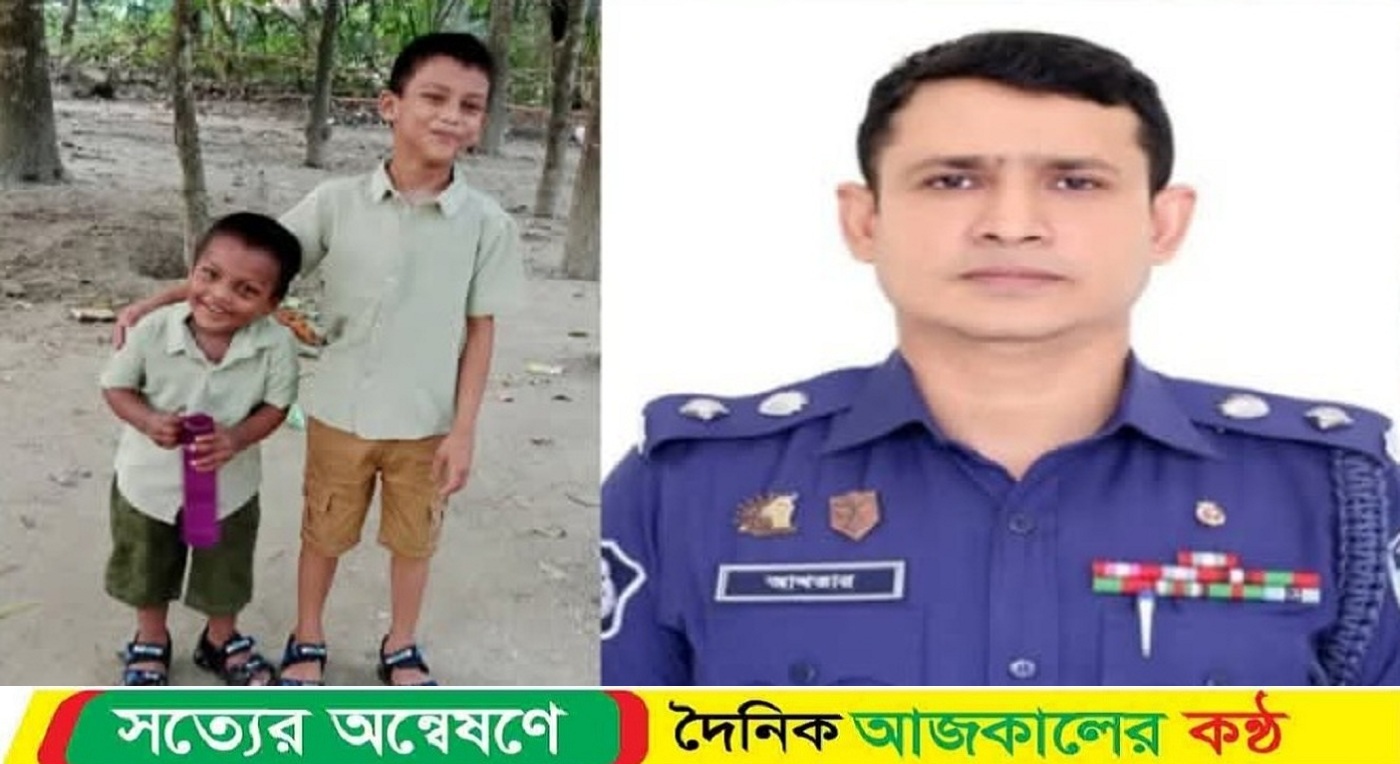 মরহুম সাংবাদিক তুহিনের দুই এতিম সন্তানের পাশে পুলিশ সুপার কাজী আখতার উল আলম