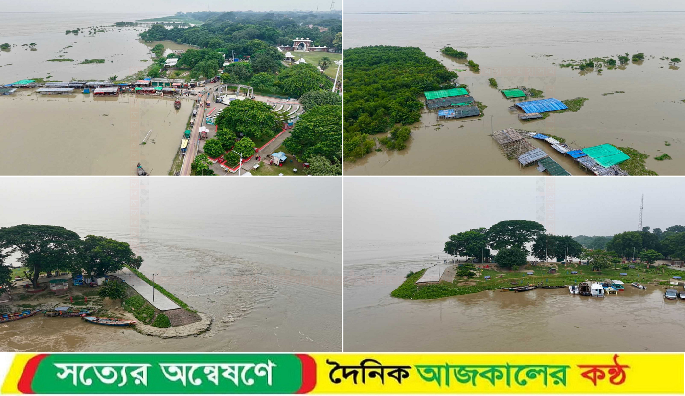 রাজশাহীতে আকস্মিক বন্যায় নতুন নতুন এলাকা প্লাবিত দিশেহারা মানুষ