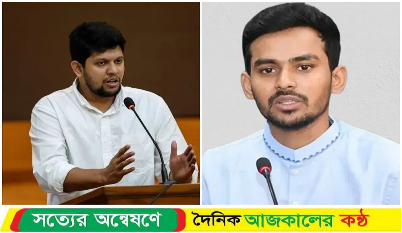 মধ্যরাতে জুলাই ঘোষণাপত্র নিয়ে দুই উপদেষ্টার স্ট্যাটাস