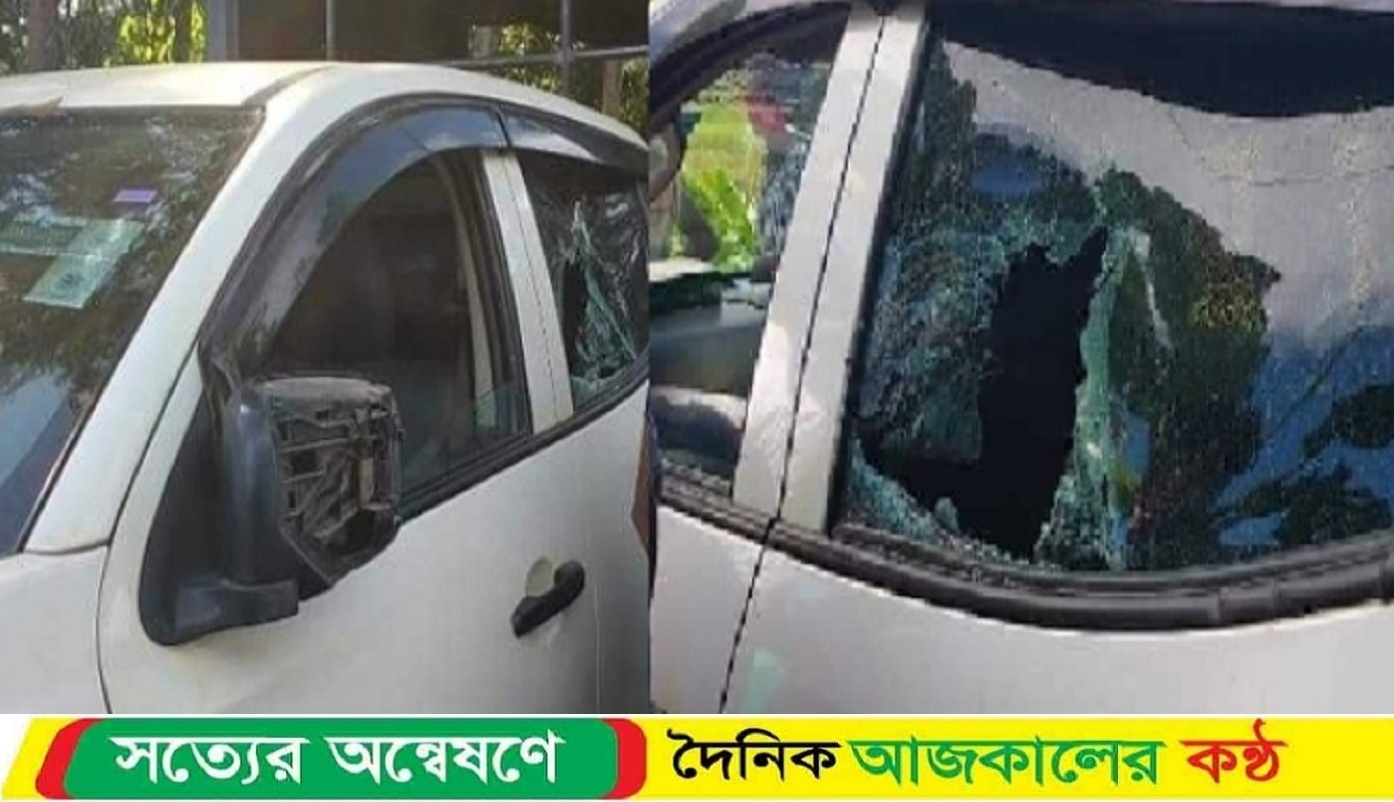 নোয়াখালীতে ভ্রাম্যমাণ আদালত চলাকালীন সময় হামলা, নির্বাহী ম্যাজিস্ট্রেটের গাড়ি ভাঙচুর