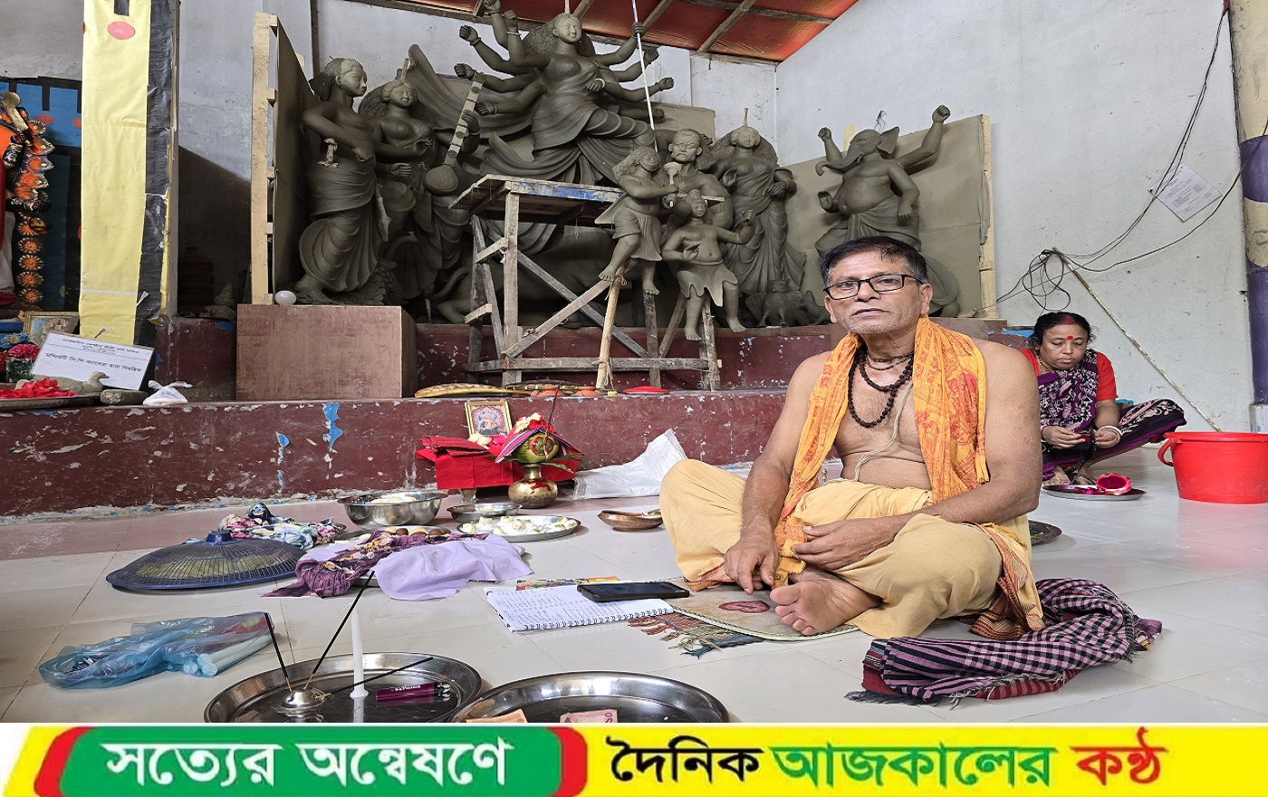 দুমকিতে শারদীয় দুর্গোৎসবের প্রস্তুতি শেষ পর্যায়ে