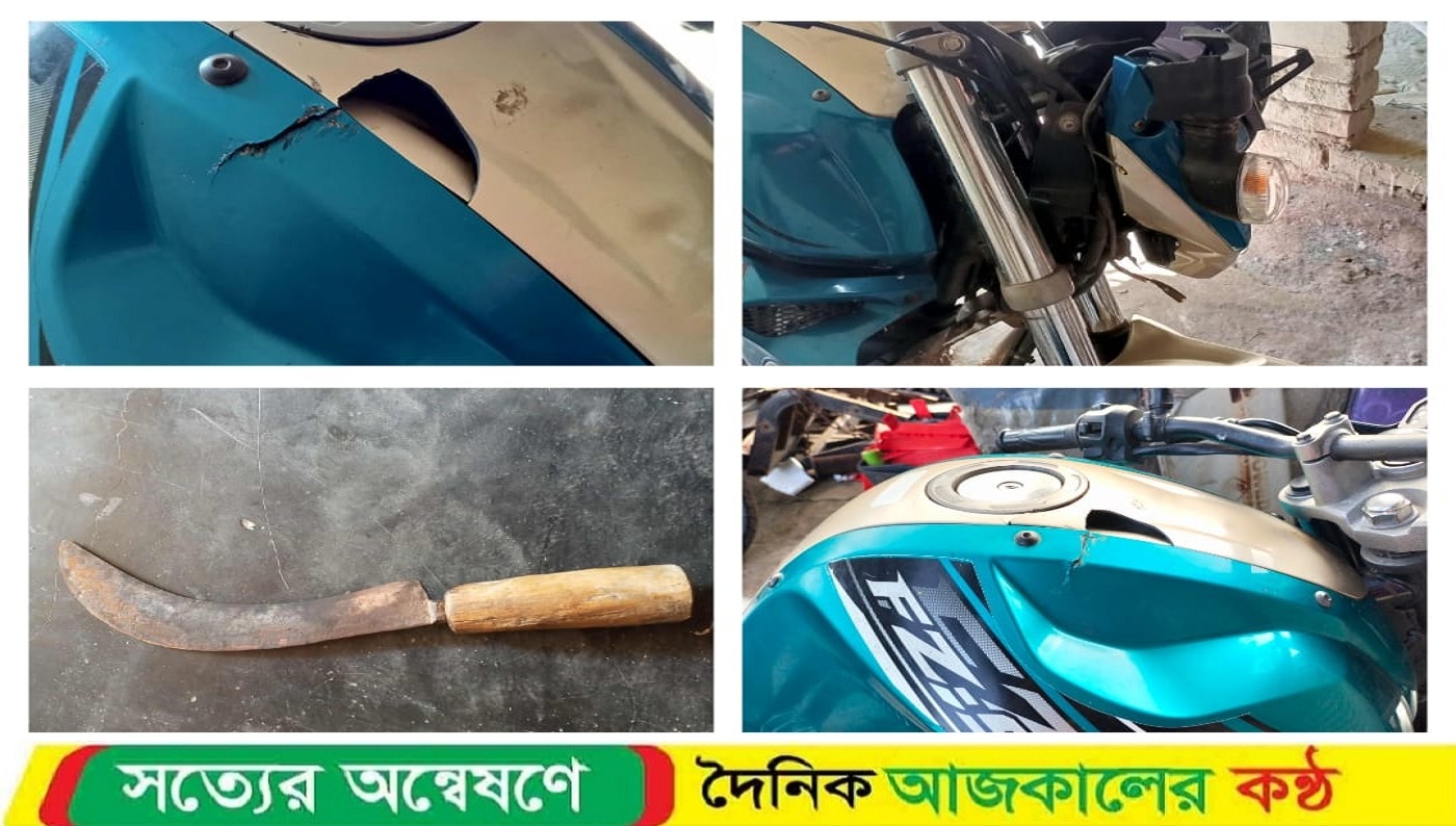 বাকেরগঞ্জে মাদক সেবনে বাধা দেওয়ায় যুবকের উপর হামলা, মোটরসাইকেল ভাঙচুর