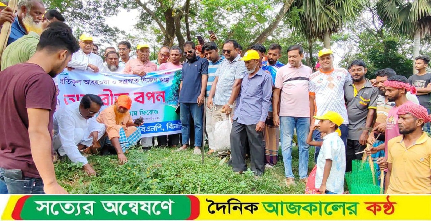 কালিগঞ্জে বিএনপি’র উদ্যোগে পরিবেশ রক্ষায় ৫ শত তালের বীজ বপন