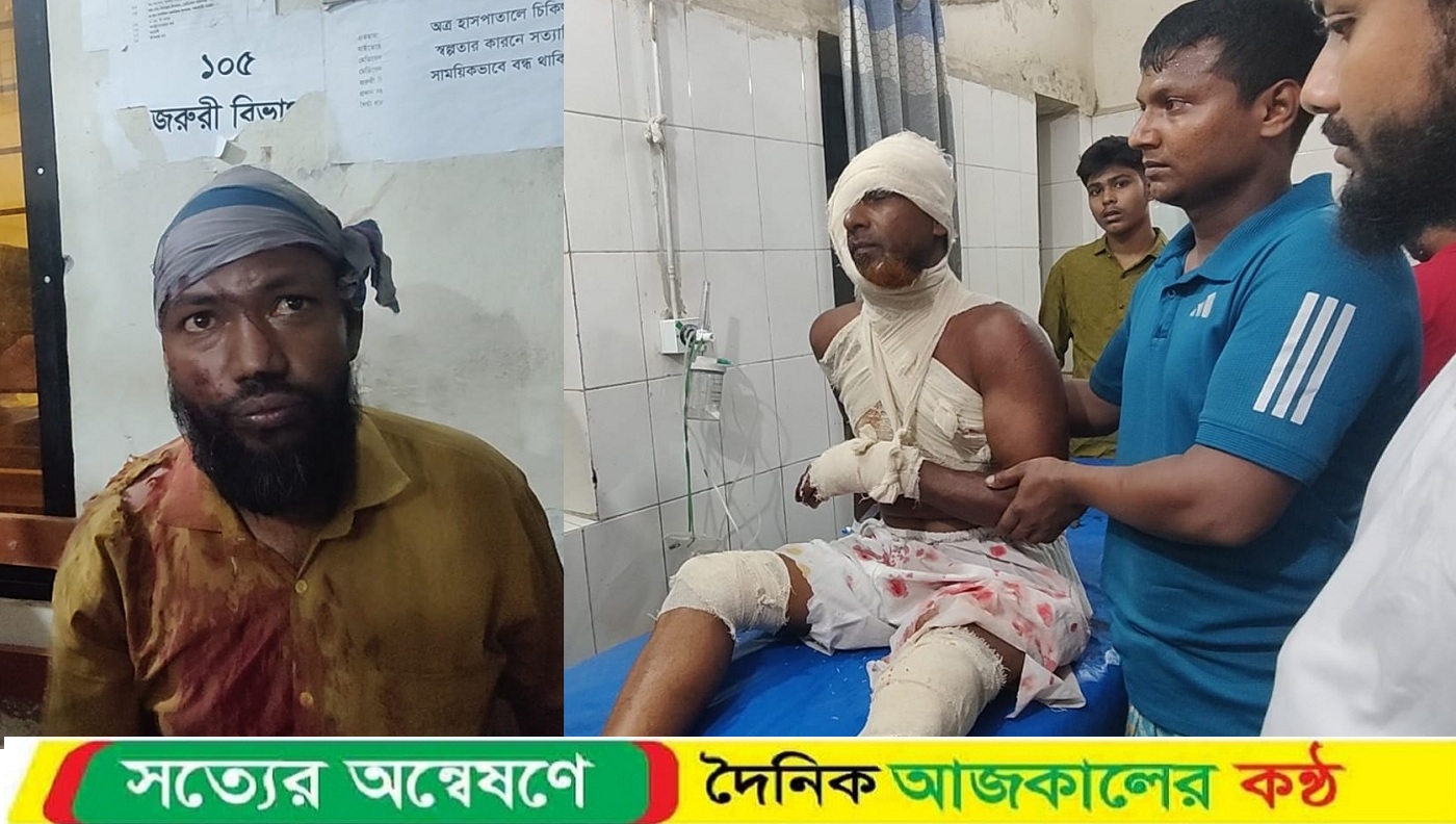 বাউফলে নির্মাণ সড়কে বালুস্তুপ, সিএনজি উল্টে আহত ৪