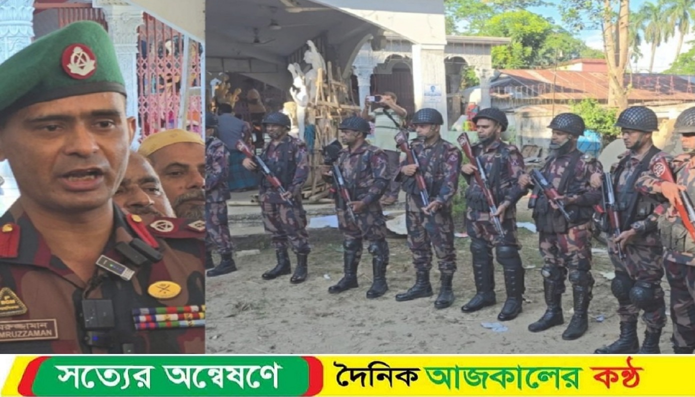 দুর্গাপুর সীমান্তে দূর্গাপুজার নিরাপত্তায় ১১ প্লাটুন ব্যাটালিয়ন বিজিবি মোতায়েন