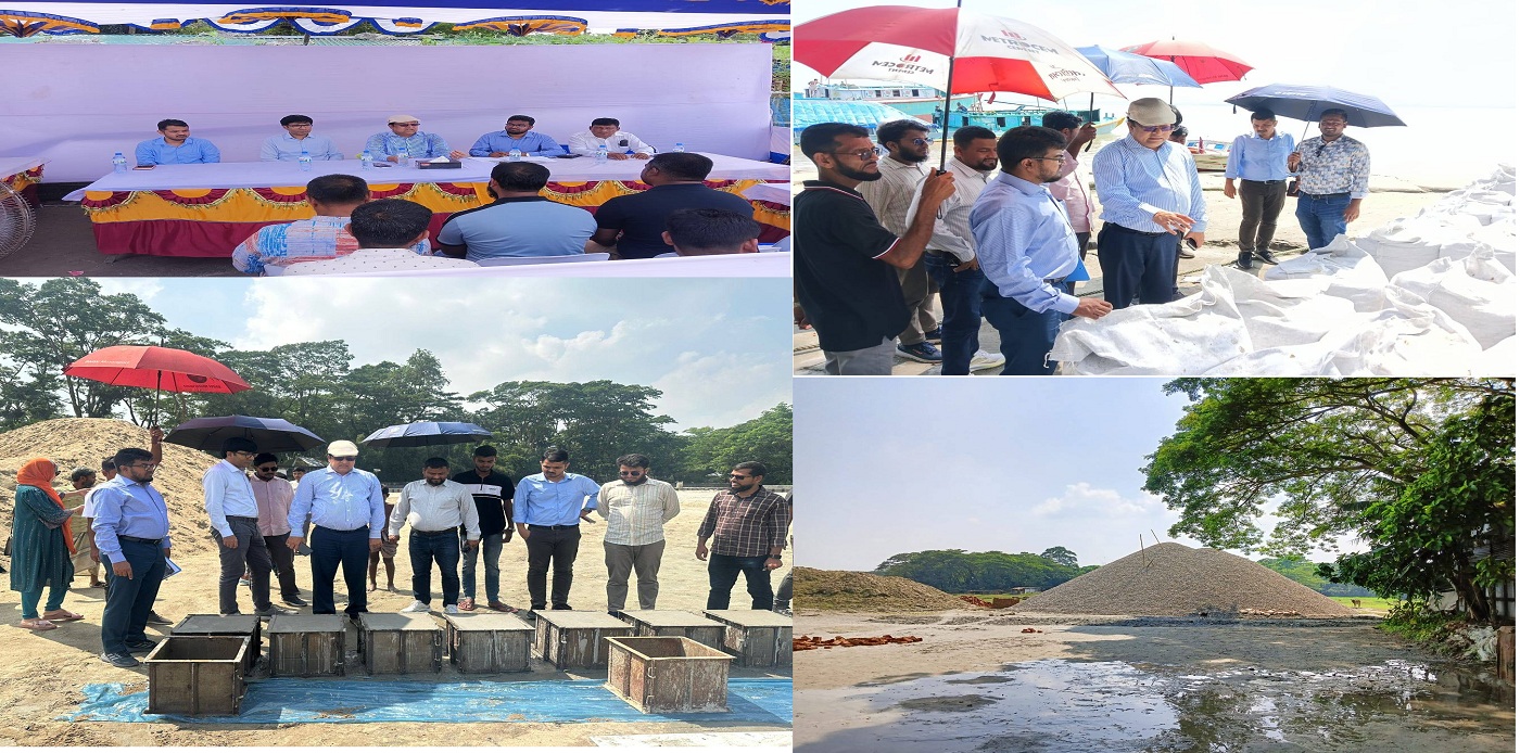 হিজলা উপজেলার চলমান উন্নয়ন প্রকল্পের কাজ পরিদর্শন করেন : সৈয়দ সাহিদুল আলম