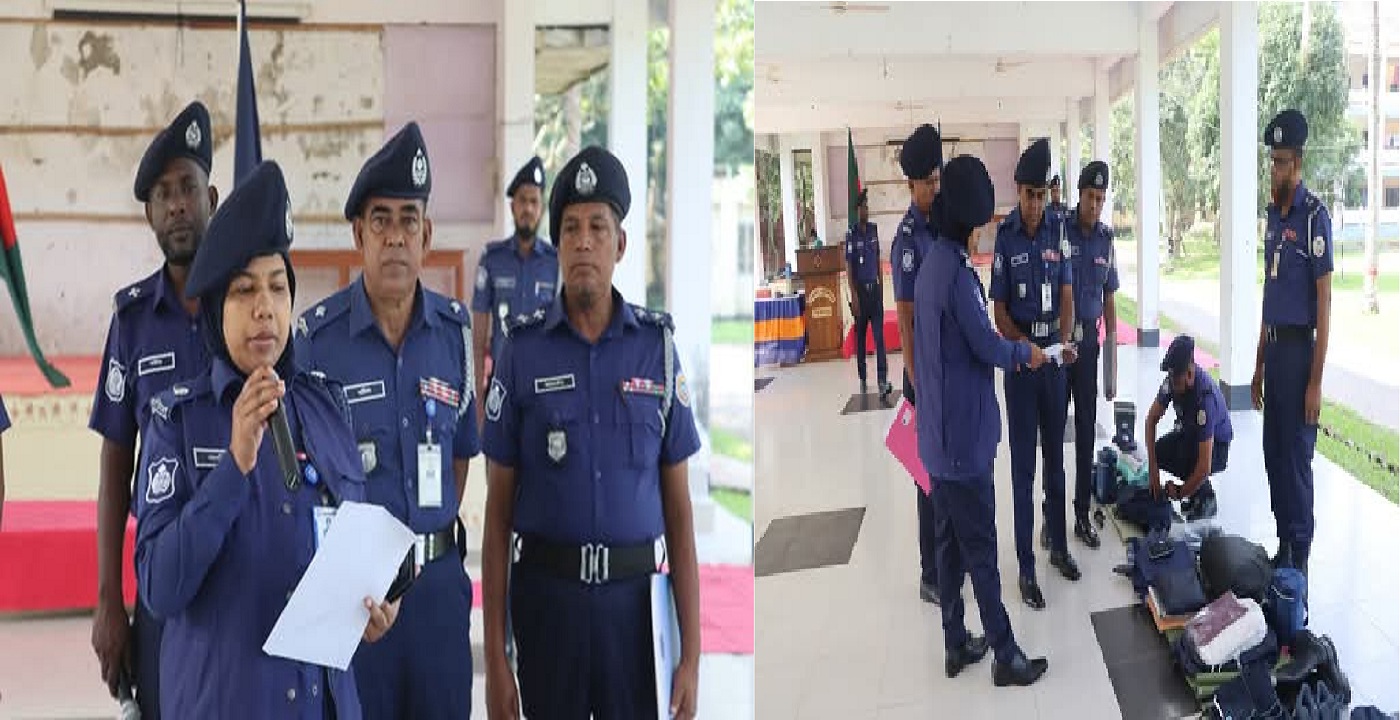 পিরোজপুর জেলা পুলিশের কিট প্যারেড অনুষ্ঠিত
