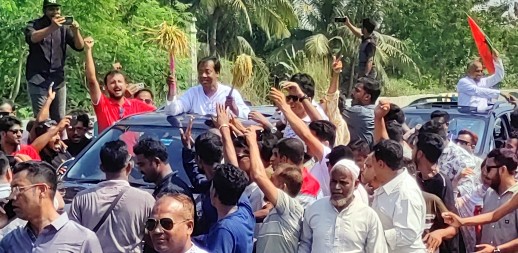 ধানের শীষের প্রচারে নড়াইলে বিএনপির বিশাল মোটরসাইকেল শোভাযাত্রা