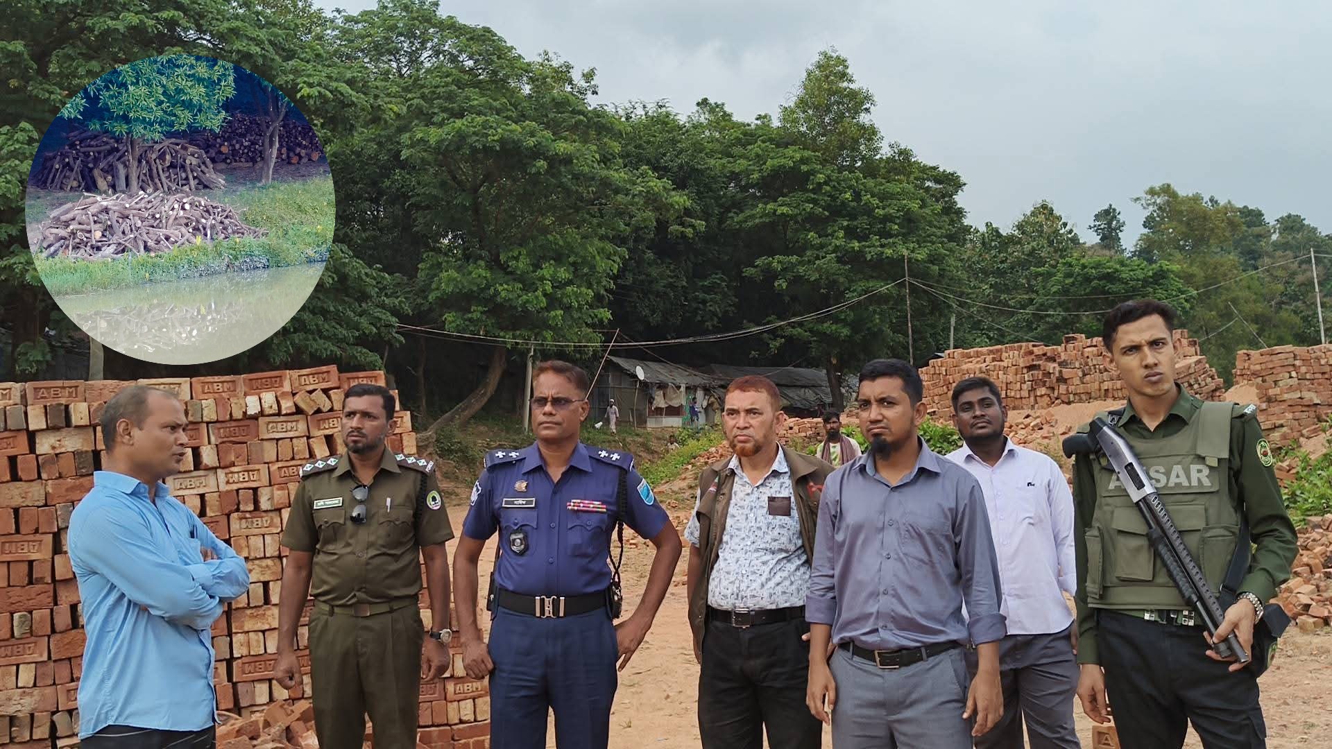 আলীকদমে অবৈধ দুই ইটভাটা কে দুই লক্ষ টাকা জরিমানা ও জালানী কাঠ জব্দ