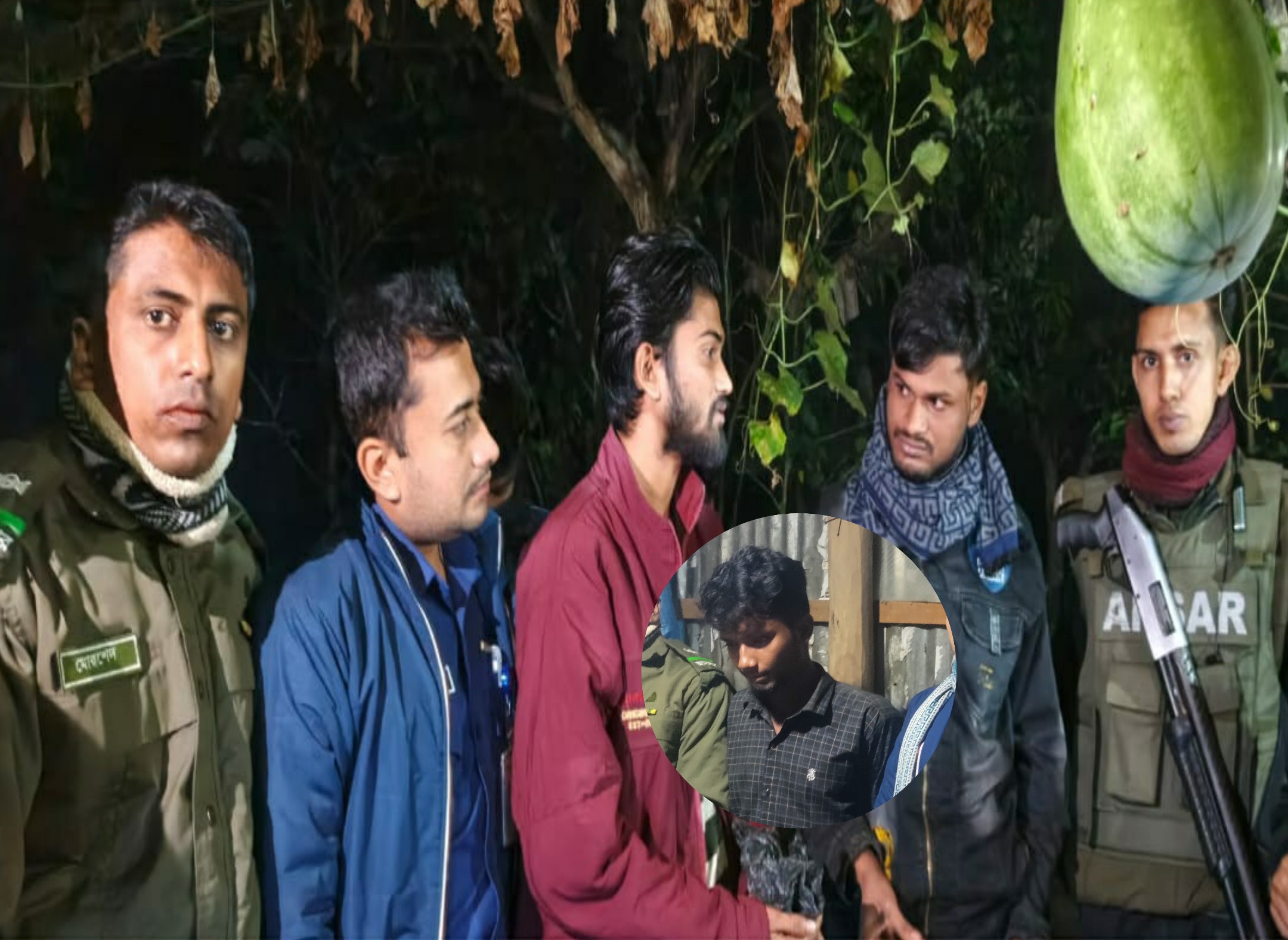 নয়াপাড়া ইউনিয়ন বাগানপাড়া হতে তিনজন মাদকসেবী আটক করেছে ইউএনও