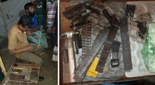 সাতক্ষীরার শ্যামনগরে আগ্নেয়াস্ত্র তৈরির সরঞ্জামসহ দুই জলদস্যু আটক
