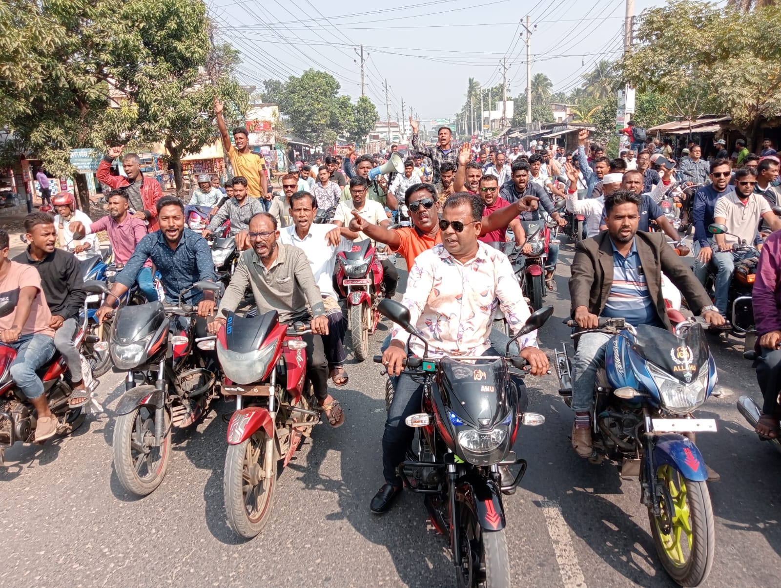 সাতক্ষীরা ২ আসনে আব্দুল আলিমের মনোনয়নের দাবীতে মোটর সাইকেল র্যালি