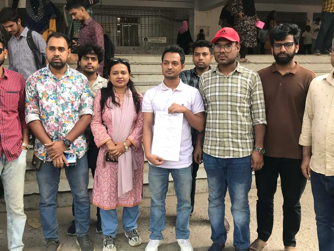 ‎সতন্ত্র প্রার্থী হিসেবে ভিপি পদে মনোনয়ন নিলেন জবি ছাত্রদল নেতা
