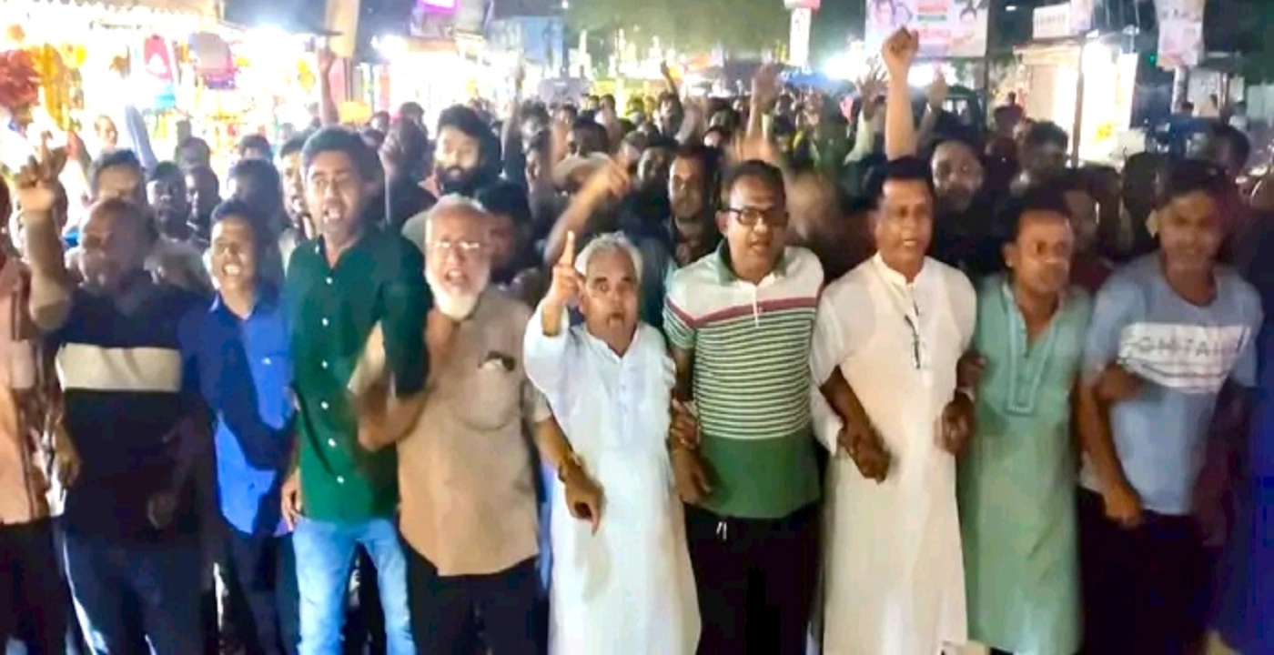 প্রার্থী পরিবর্তনের দা’বিতে বি/ক্ষো/ভ ময়মনসিংহে