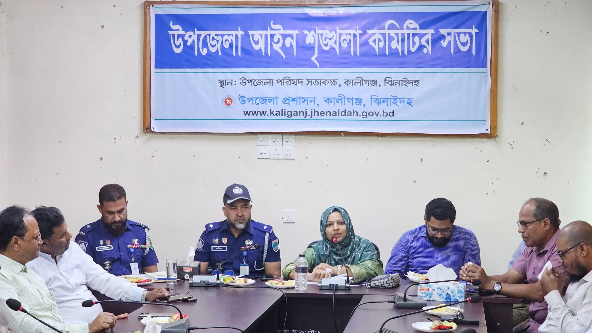 কালীগঞ্জে আইন-শৃঙ্খলা বিষয়ক মাসিক সভা অনুষ্ঠিত