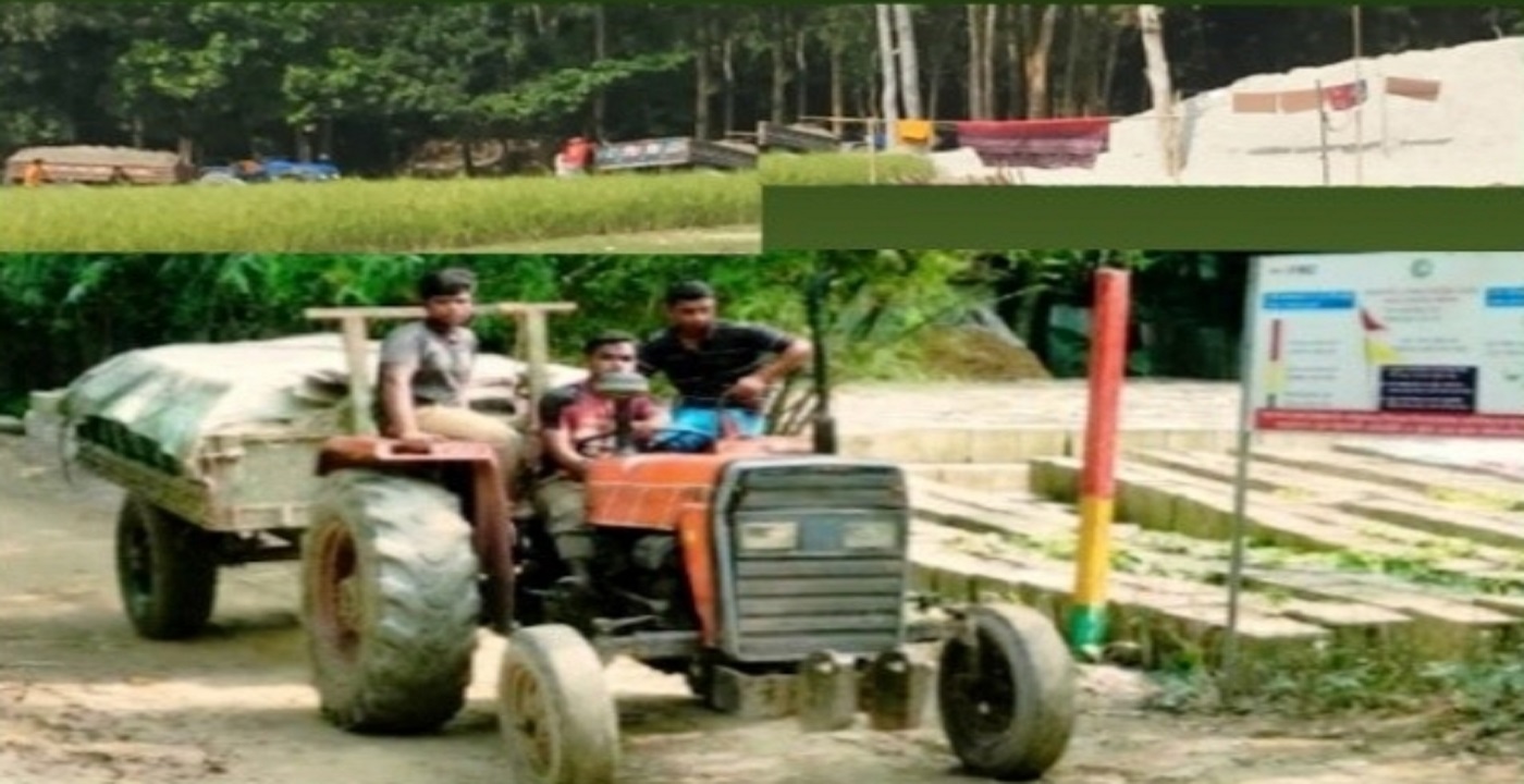 উলিপুরে থামছে না অবৈধভাবে বালু উত্তোলন, নীরব প্রশাসন