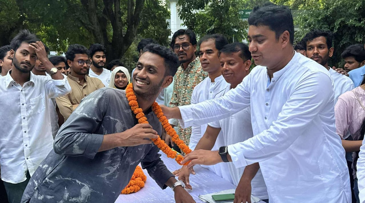 খালিয়াজুরীর কৃতি সন্তান তামিম চৌধুরী চবি এ.এফ. রহমান হলের জিএস নির্বাচিত