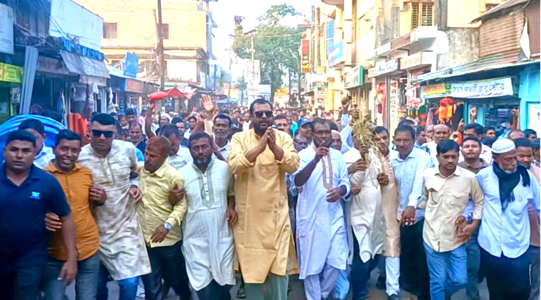 আনিসুল হকের সমর্থনে জামালগঞ্জে ধানের শীষের গণ মিছিল অনুষ্ঠিত