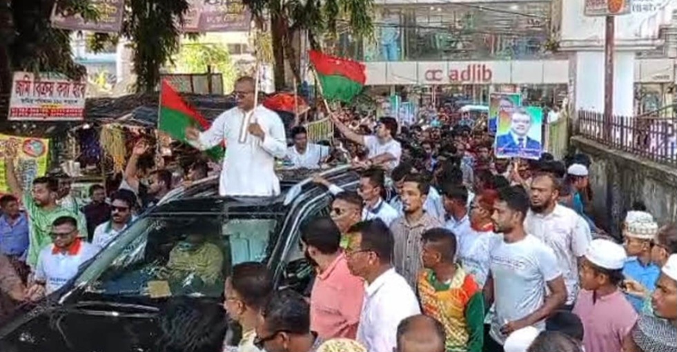 নেত্রকোনায় বিএনপির প্রার্থী ডা. আনোয়ারুল হকের নির্বাচনী সমাবেশ