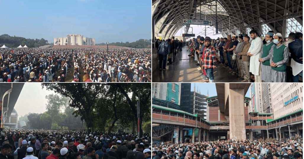 খালেদা জিয়াকে শেষ বিদায় জানাল লাখ লাখ মানুষ