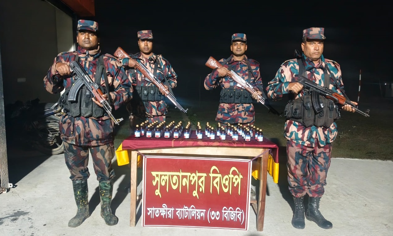 সীমান্তে চোরাচালান বিরোধী বিশেষ অভিযানে মাদক ও চোরাচালানী মালামাল জব্দ
