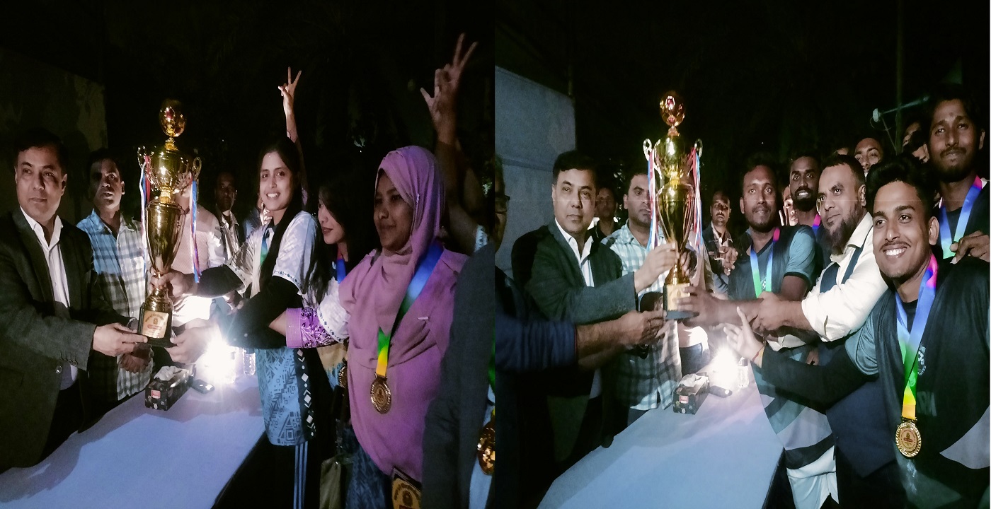 জাককানইবিতে মিনি বার ফুটবল টুর্নামেন্টে বিজয়ী মানব সম্পদ ব্যবস্থাপনা বিভাগ ও কলা অনুষদ