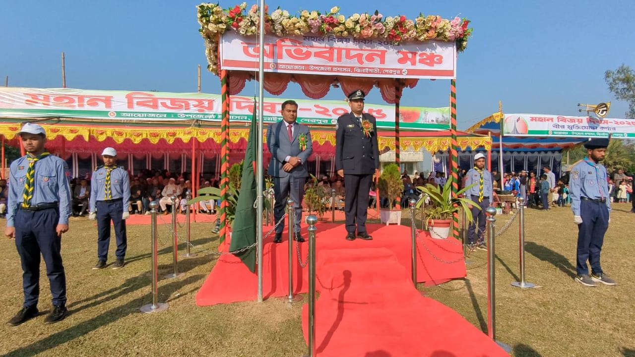 ঝিনাইগাতীতে বীর মুক্তিযোদ্ধা ও শহীদ পরিবারের সদস্যদের সংবর্ধনা