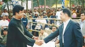 হঠাৎ আলোচনায় তারেক রহমানের সঙ্গে নায়ক মান্নার এই ছবিটি 
