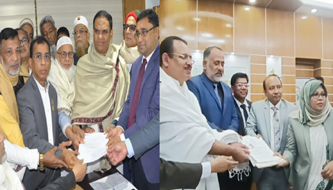 শরীয়তপুরে বিএনপির দুই প্রার্থীর মনোনয়নপত্র জমা