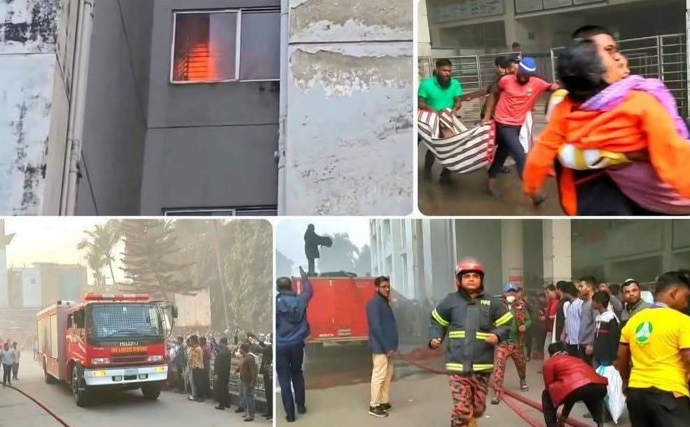 ময়মনসিংহ মেডিকেল কলেজ হাসপাতালের নতুন ভবনে ভয়াবহ অগ্নিকাণ্ড, দ্রুত নিয়ন্ত্রণে ফায়ার সার্ভিস