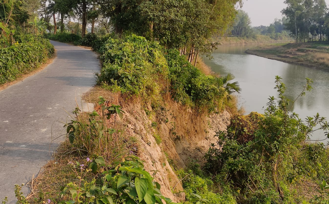 বদলগাছী ঝুঁকিপূর্ণ নদীর বাঁধ সংস্কারে নেই কোন মাথাব্যাথা কর্তৃপক্ষের