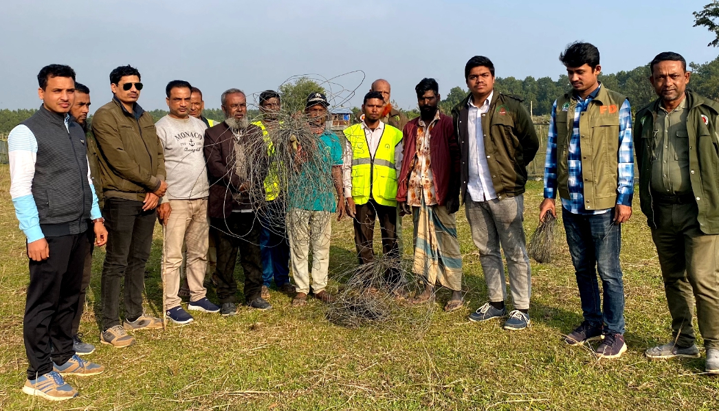 বন্যপ্রাণী সুরক্ষায় শেরপুরে বনবিভাগের চিরুনি অভিযান