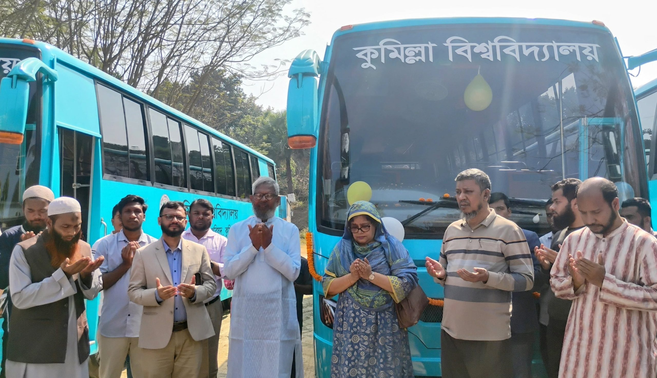 কুবিতে তিনটি নতুন বাস উদ্বোধন