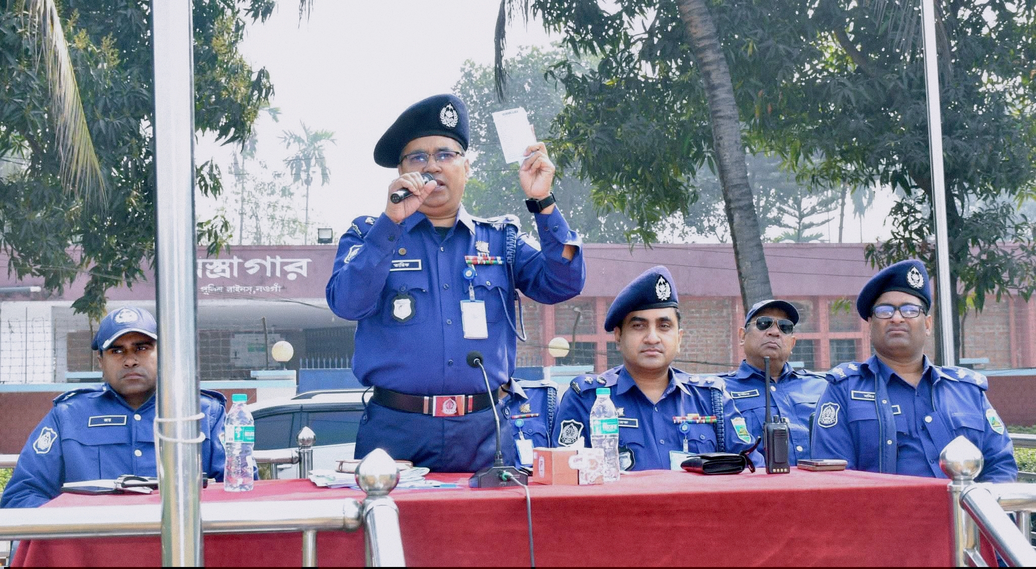 আসন্ন ত্রয়োদশ জাতীয় সংসদ নির্বাচনকে ঘিরে পুলিশ সুপার মোহাম্মদ তারিকুল ইসলামের ব্রিফিং