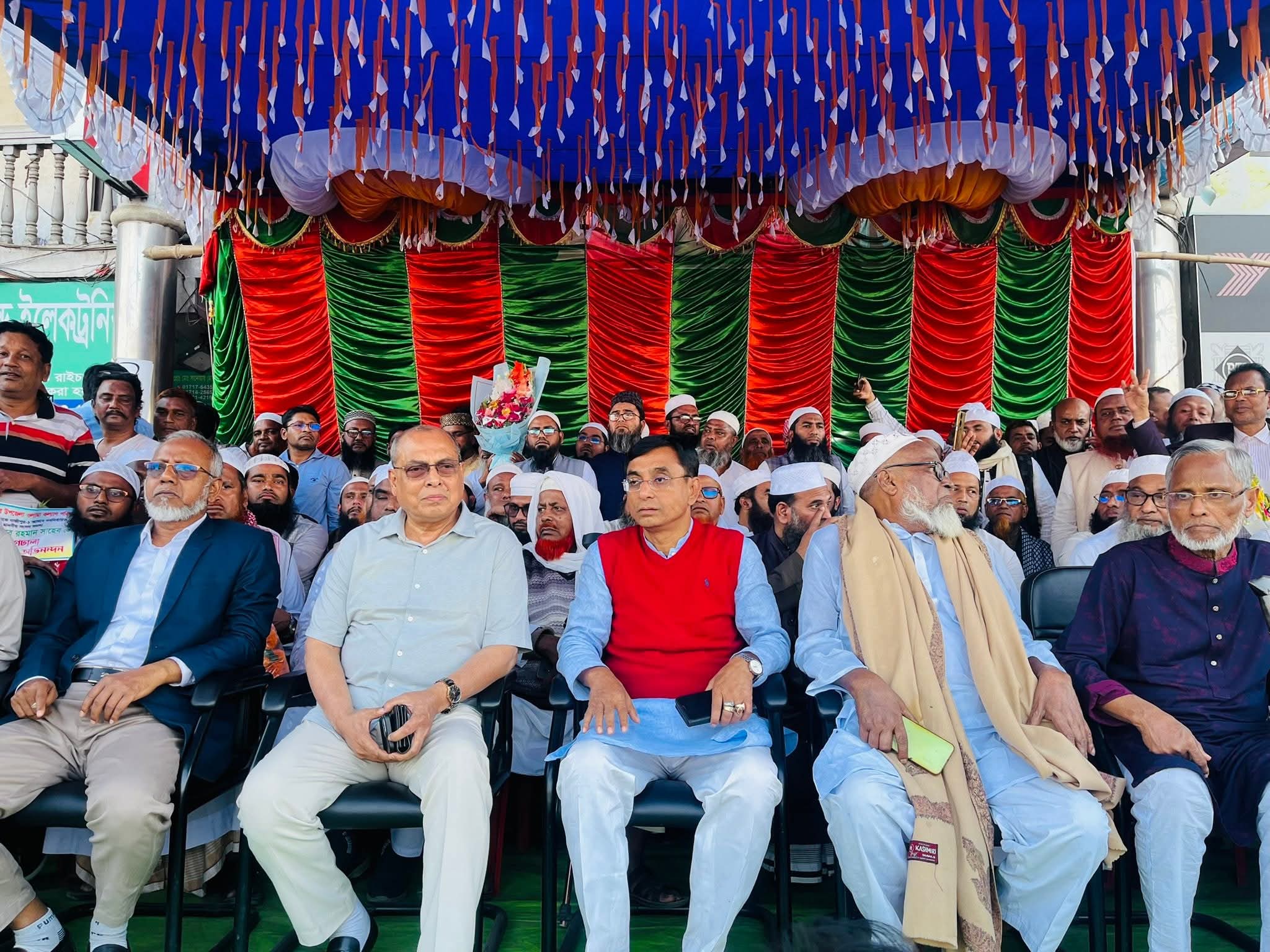 গাজীপুর -১ আসনে মজিবুর রহমানকে নির্বাচিত করায় ভোটারদের সংবর্ধনা