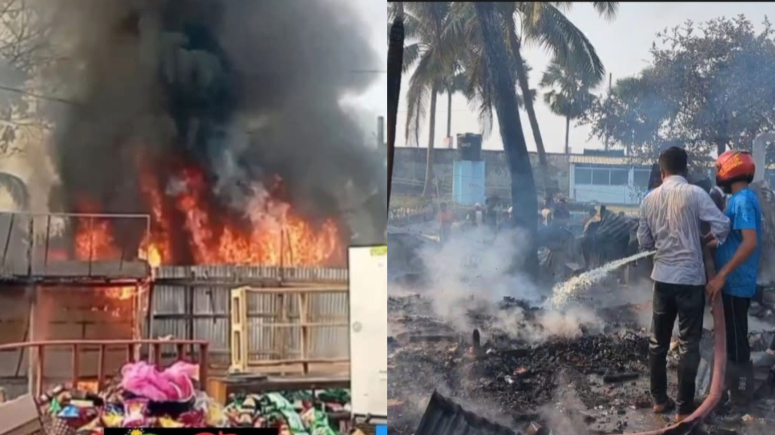 কুয়াকাটায় ভয়াবহ অগ্নিকাণ্ডে ৮ ব্যবসা প্রতিষ্ঠান ছাই, ক্ষতি প্রায় ৫০ লাখ টাকা