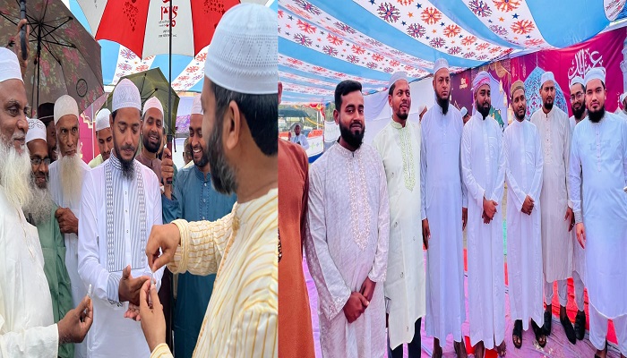 ঈদ নামাজের ইমামতি ও মোনাজাত পরিচালনায় ছিলেন বাউফলের সংসদ সদস্য ড. শফিকুল ইসলাম মাসুদ