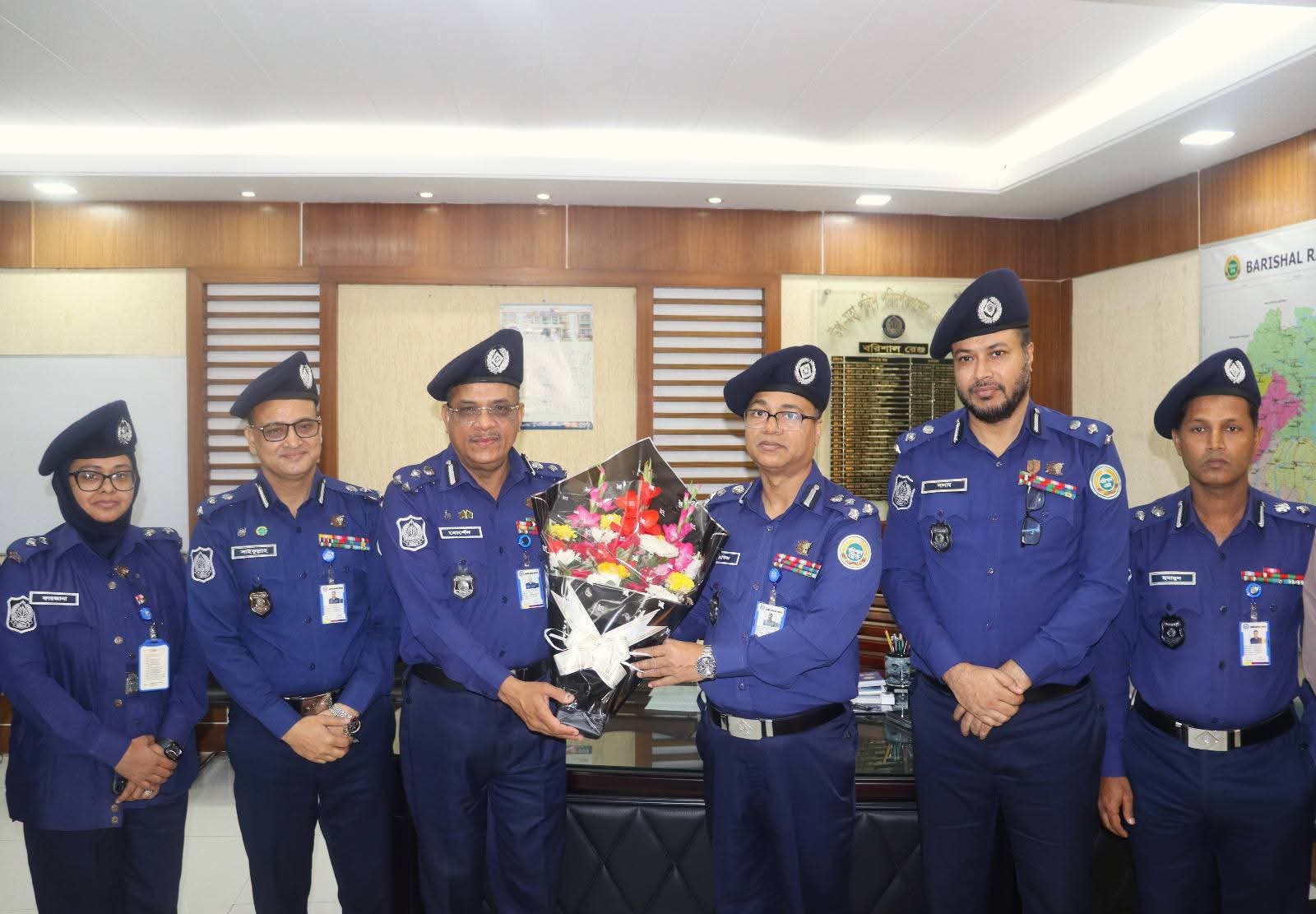 বরিশাল রেঞ্জের ডিআইজি মোঃ মোস্তাফিজুর রহমান মহোদয়ের দায়িত্ব গ্রহণ