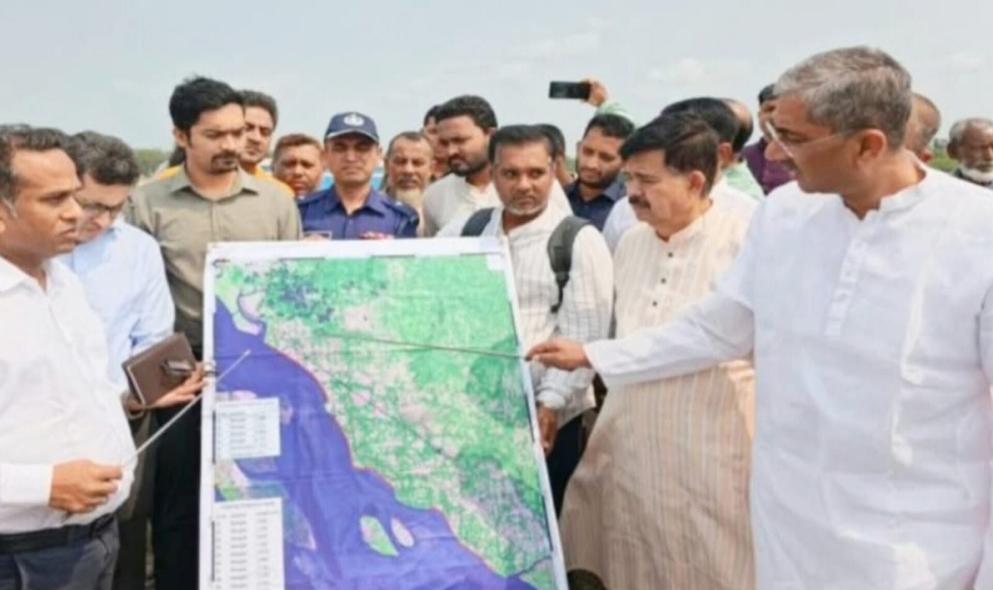 রামগতি–কমলনগরে মেঘনা তীর রক্ষা প্রকল্প পরিদর্শনে পানিসম্পদ মন্ত্রী শহীদ উদ্দিন চৌধুরী এ্যানি