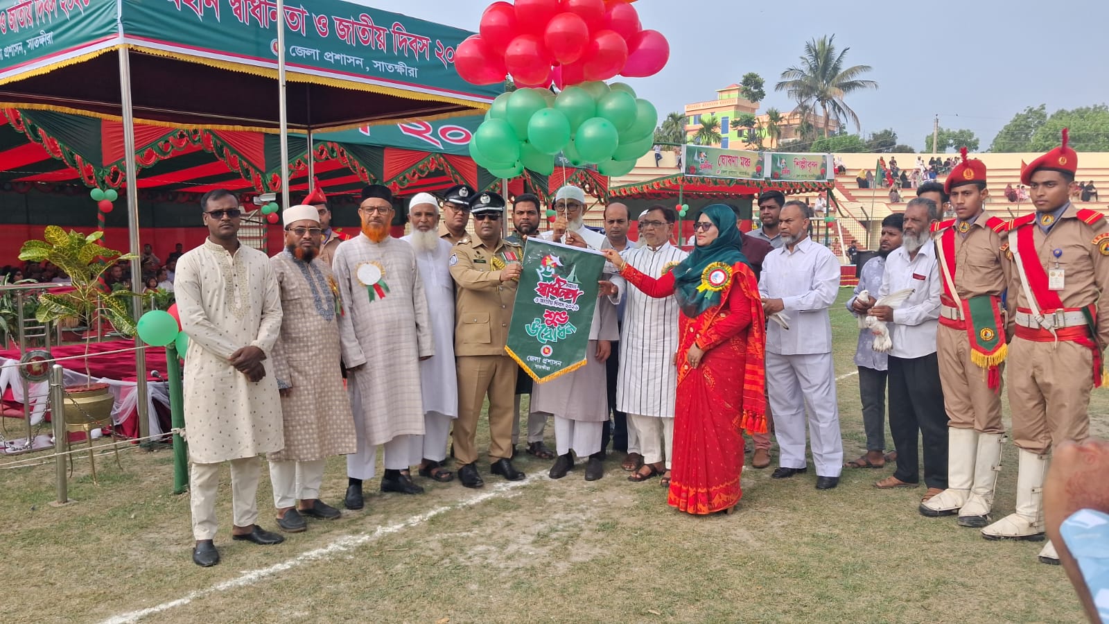 যথাযোগ্য মর্যাদায় সাতক্ষীরায় মহান স্বাধীনতা ও জাতীয় দিবস পালিত