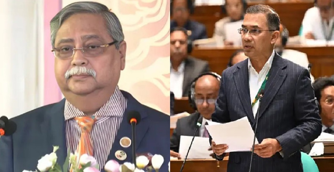 রাষ্ট্রপতির ভাষণে হাসিমুখে টেবিল চাপড়ে প্রধানমন্ত্রীর অভিনন্দন