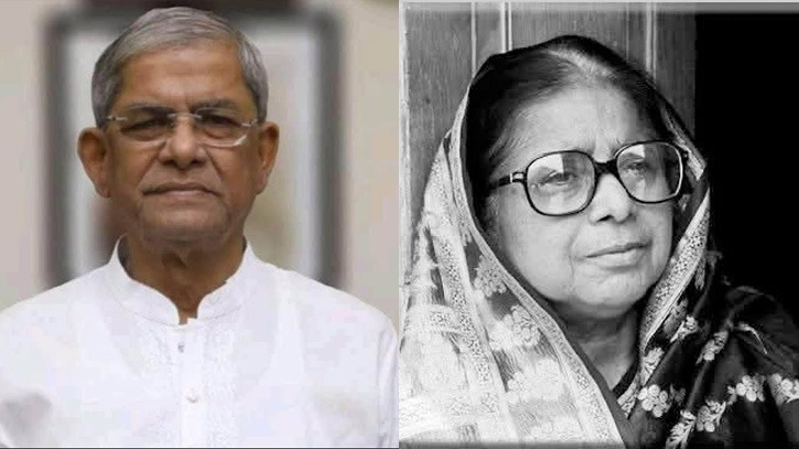 বিমানমন্ত্রীর মায়ের মৃত্যুতে মির্জা ফখরুলের শোক