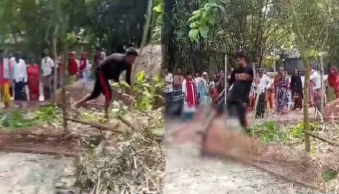 জমি কম পাওয়ায় বাবার কবর ভাঙচুর ছেলের