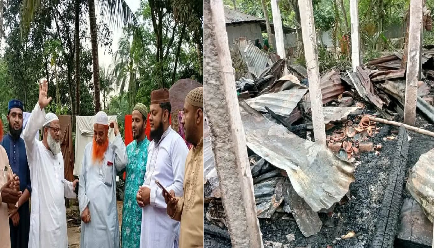 বগুড়ার শেরপুর অগ্নিকাণ্ডে ক্ষতিগ্রস্ত পরিবারের পাশে জামায়াতে ইসলামীর আলহাজ্ব দবিবুর রহমান