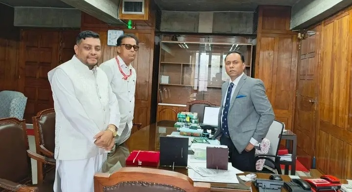 জাতীয় সংসদ ভবনে ডেপুটি স্পিকারের সঙ্গে সৌজন্য সাক্ষাৎ: আর এইচ রুমেল এর মতবিনিময়