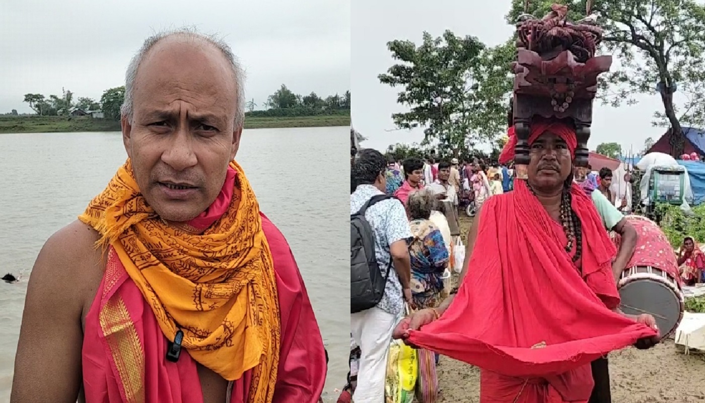 নেত্রকোনায় অক্ষয় তৃতীয়া উপলক্ষে মহাপুণ্য গঙ্গা স্নানে হাজারো ভক্তবৃন্দ